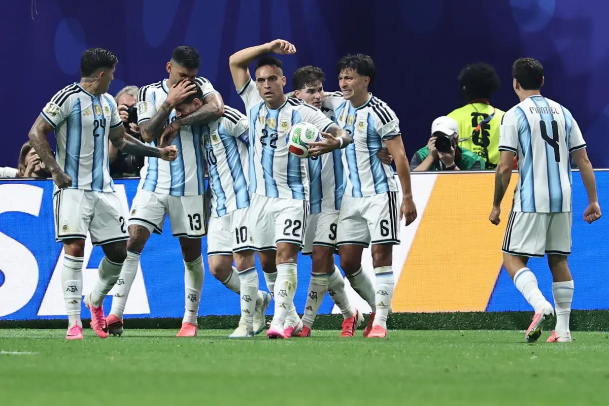Celebración de Argentina ante Egipto en el Mundial 2026 - EFE