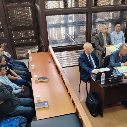 Juicio contra siete agentes de la PNC implicados en caso de ejecución extrajudicial en Chimaltenango. ,Omar Solís/Emisoras Unidas