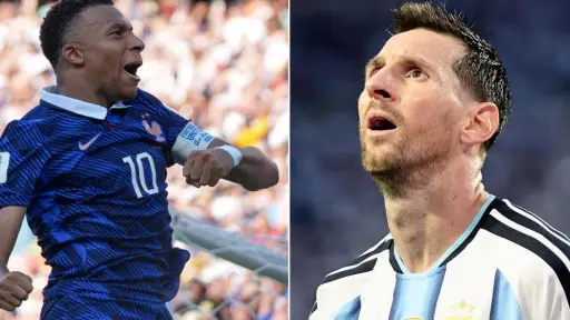 Mbappé marca ante Paraguay y queda a un gol de Messi en la historia mundialista