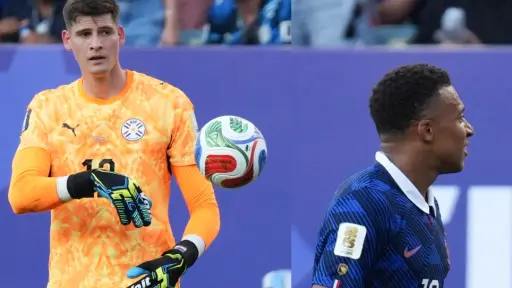 Esto dijo Orlando Gill tras lanzarle balón a Kylian Mbappé