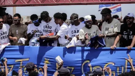 ¡Sin palabras! La selección de Cabo Verde regresó a su país y así fue el increíble recibimiento
