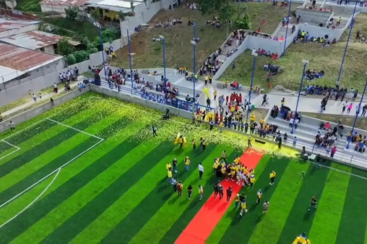La nueva cancha se ubica en Piedra Parada Cristo Rey. , Cortesía. 