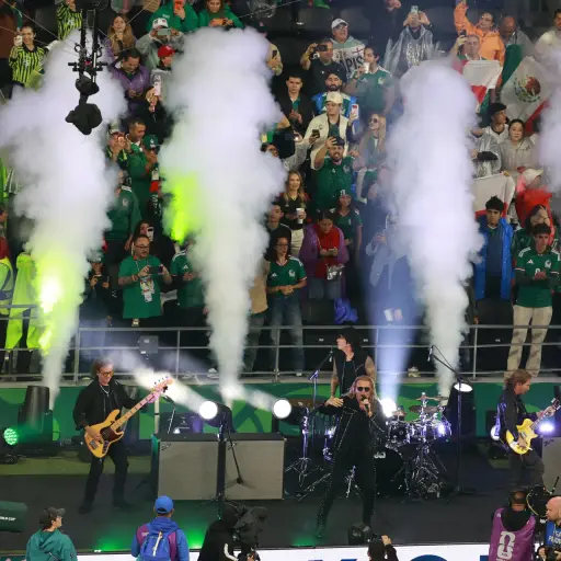 Maná medio tiempo México vs. Inglaterra ,Foto EFE
