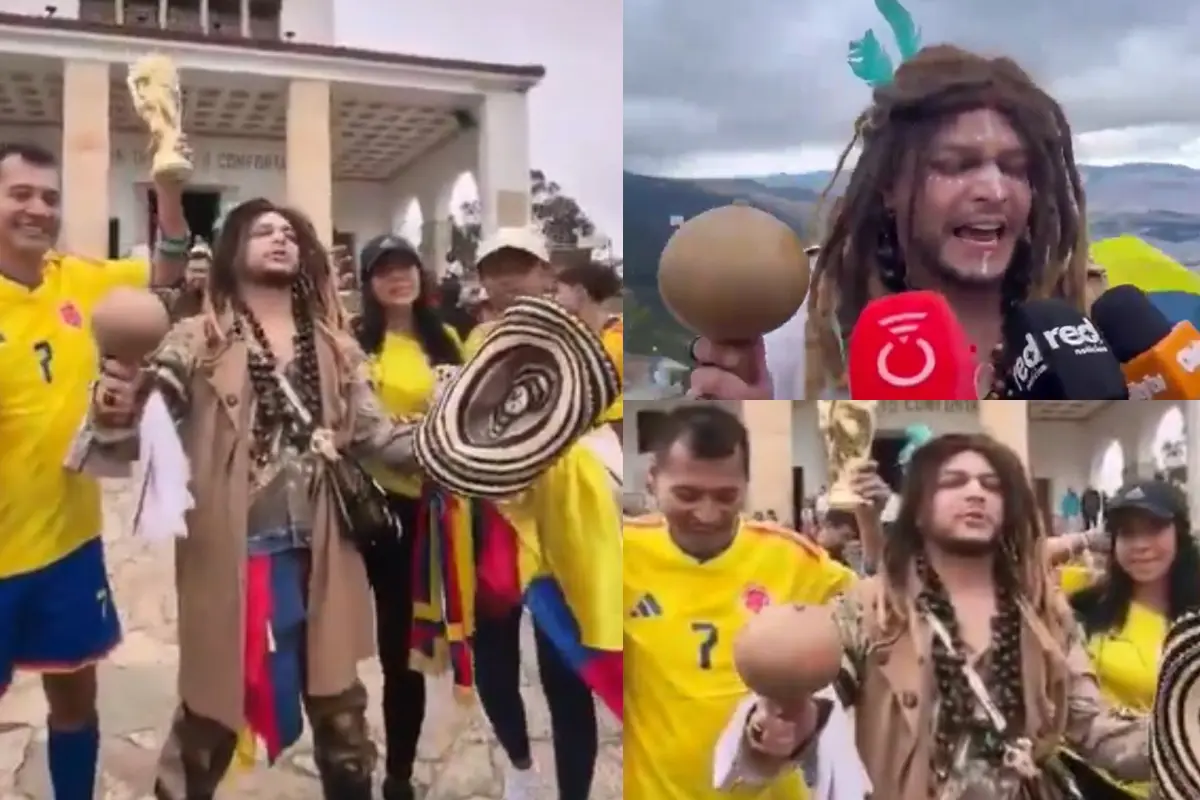 Chamán colombiano pide por la clasificación de la "Tricolor" a octavos de final