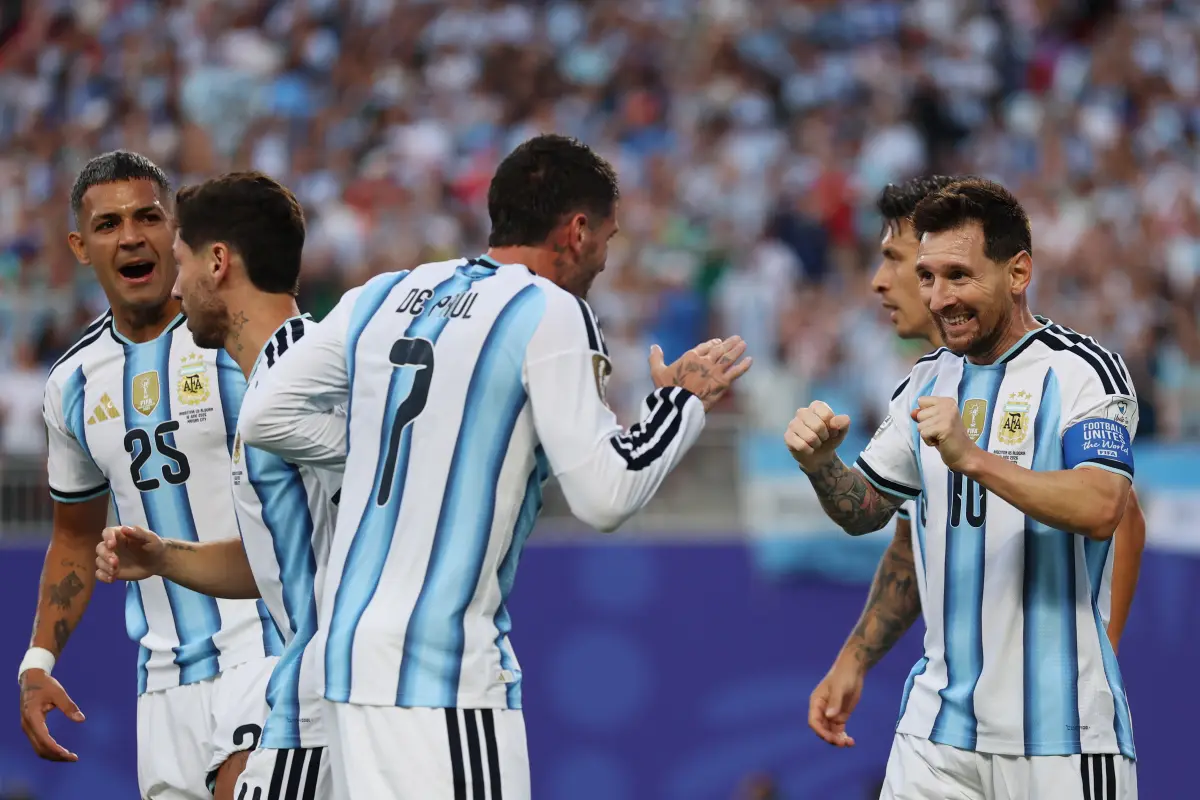 Messi y De Paul durante el Mundial 2026., AFA