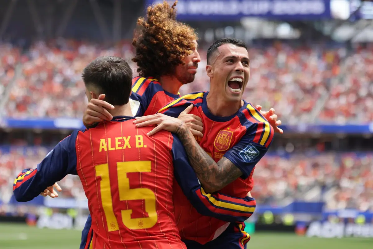 Celebración de España ante Austria en el Mundial 2026 - EFE