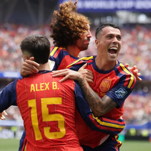 Celebración de España ante Austria en el Mundial 2026 - EFE
