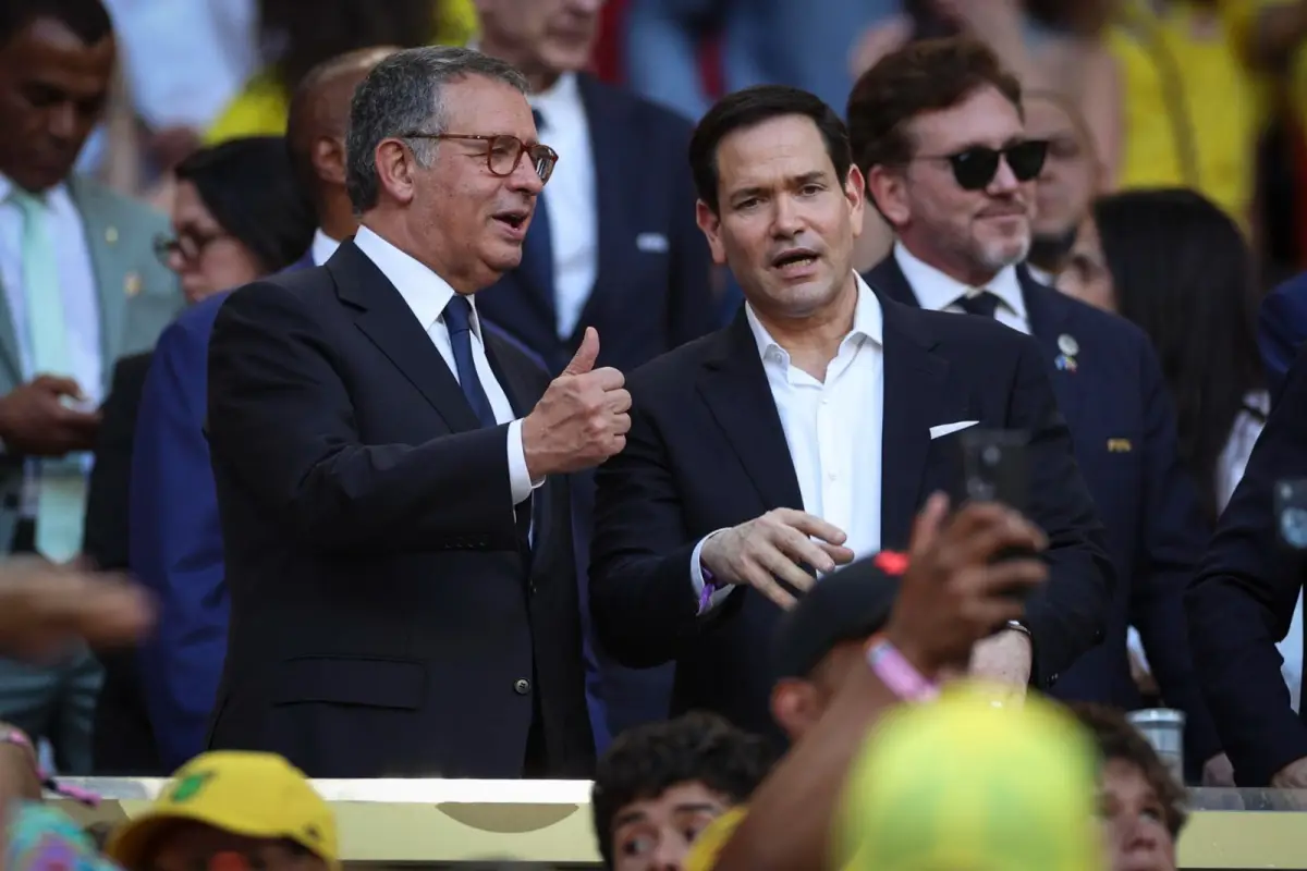 Marco Rubio, secretario de Estado de Estados Unidos, durante un juego del Mundial 2026., EFE