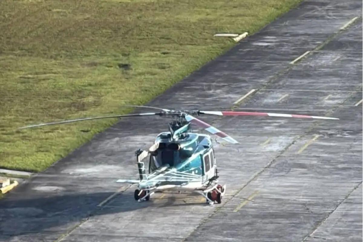Sus restos llegaron aproximadamente a las 2:00 horas a la Fuerza Aérea Guatemalteca en un helicóptero., Conred