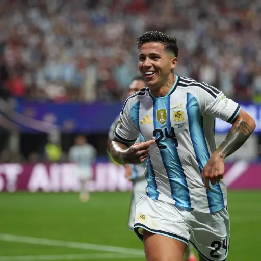 Enzo Fernández fue el autor del gol agónico que le dio el triunfo por 3-2 a Argentina sobre Egipto por los octavos de final del Mundial 2026 ,EFE