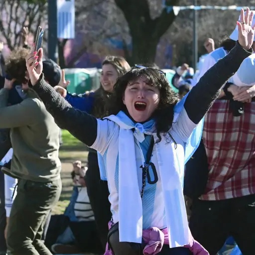 Aficionados de la selección de Argentina ,EFE