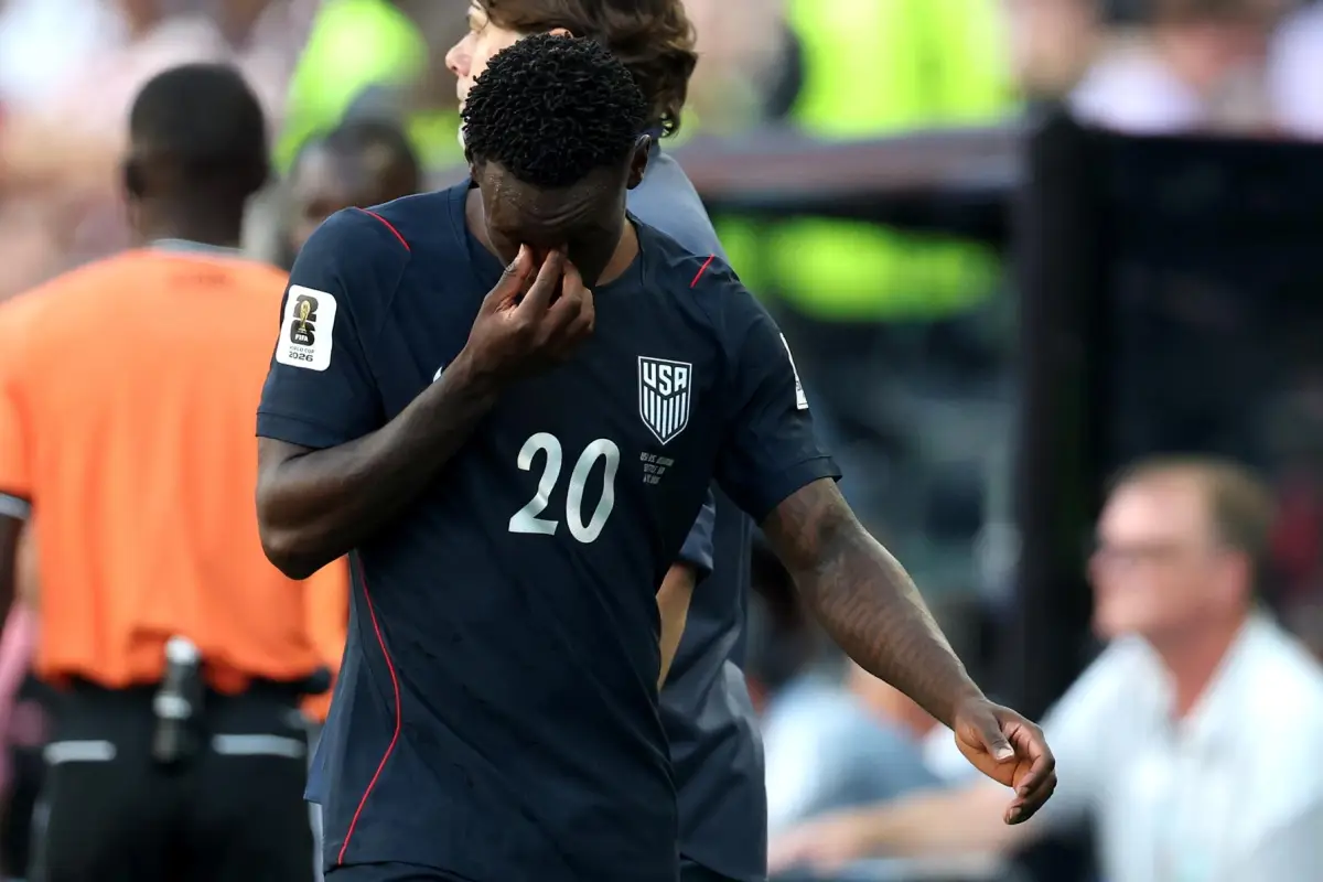 El estadounidense Folarin Balogun durante el partido ante Bélgica el pasado lunes., EFE