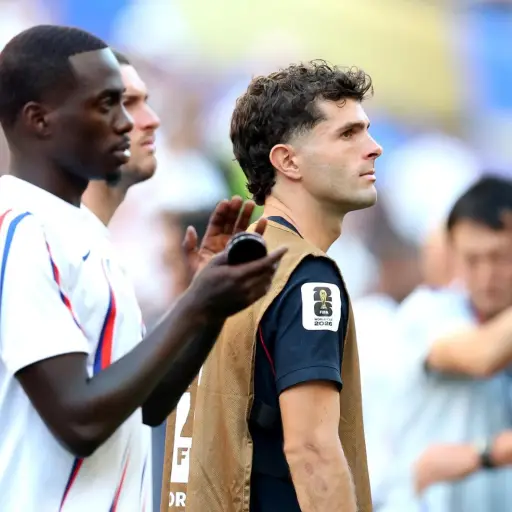 Christian Pulisic sufrió una microfisura y un hematoma óseo en la tibia y el peroné de su pierna derecha durante el partido de octavos de final ante Bélgica. ,EFE