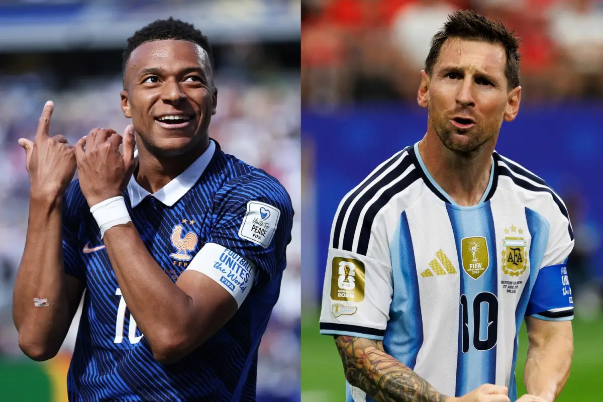 Mbappé queda a un gol de Messi en la histórica carrera por ser el máximo goleador de los Mundiales., Redes sociales.