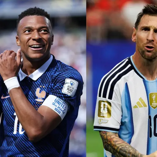 Mbappé queda a un gol de Messi en la histórica carrera por ser el máximo goleador de los Mundiales. ,Redes sociales. 