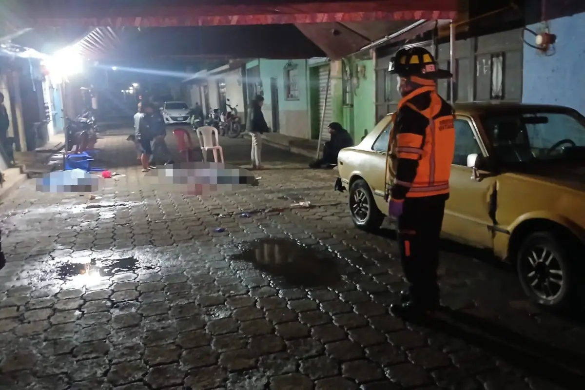 Dos fallecidos por ataque armado en Parramos, Chimaltenango., Bomberos Voluntarios