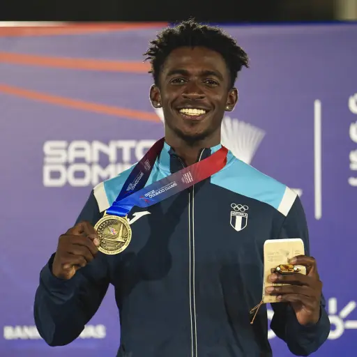 Faberson Bonilla ganó el jueves medalla de oro en patinaje de velocidad 