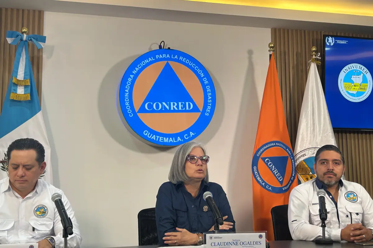 Autoridades del Insivumeh y la Conred brindan conferencia acerca de la actividad sísmica en el país el viernes 31 de julio de 2026., Omar Solís/Emisoras Unidas