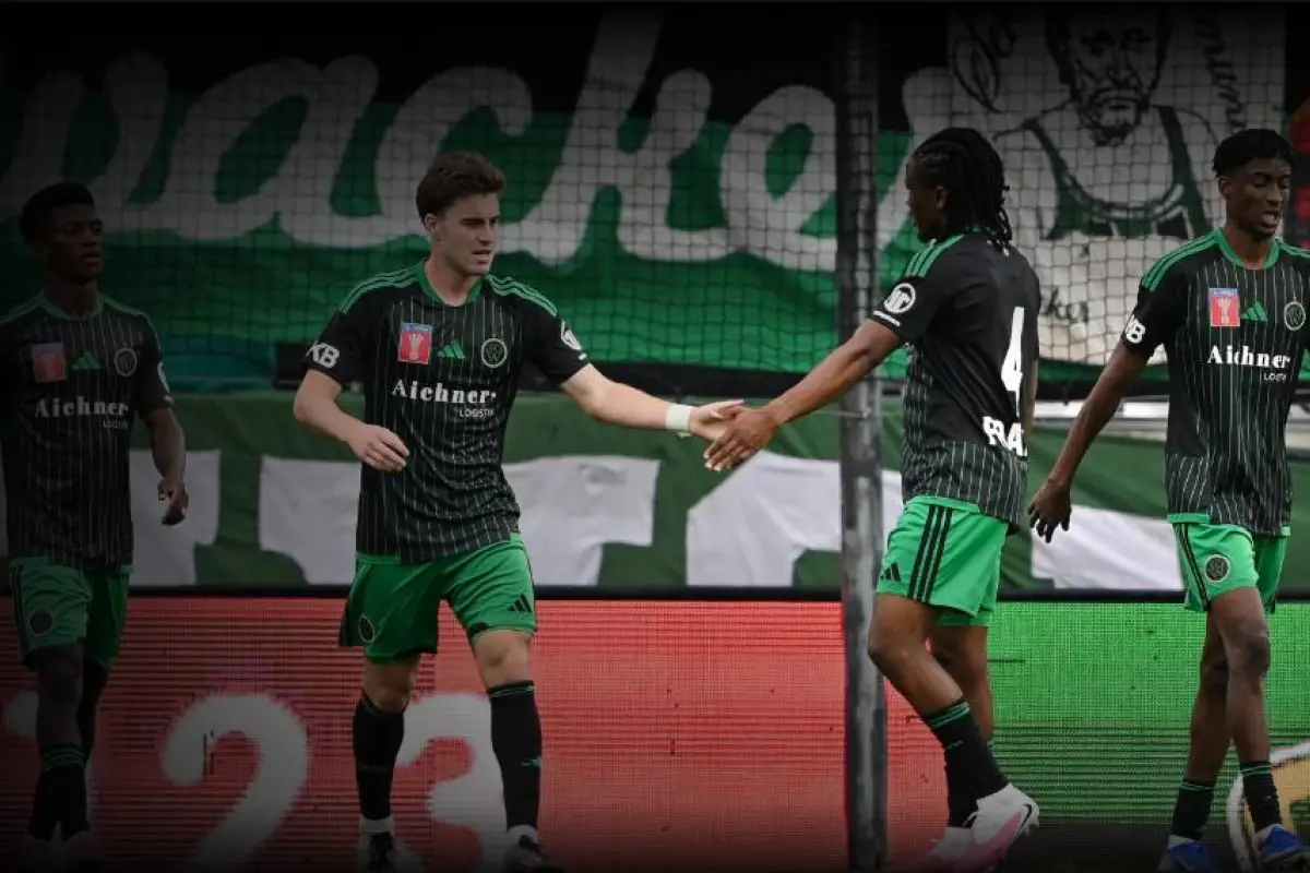 Celebración de Matt Evans con el Wacker Innsbruck - Wacker Innsbruck