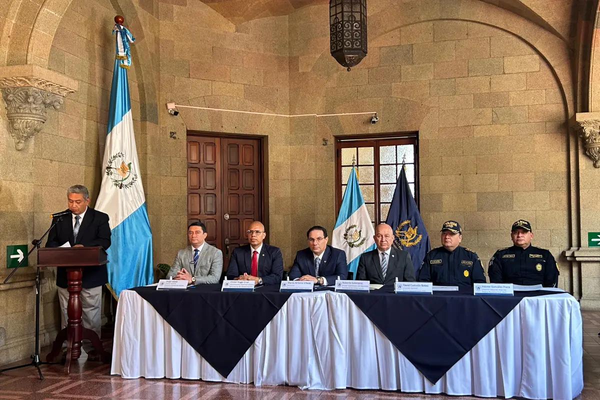 Autoridades del Ministerio de Gobernación y la PNC brindan conferencia el lunes, 27 de julio, para explicar resultados de operativos de seguridad y contra narcoactividad., Omar Solís/Emisoras Unidas