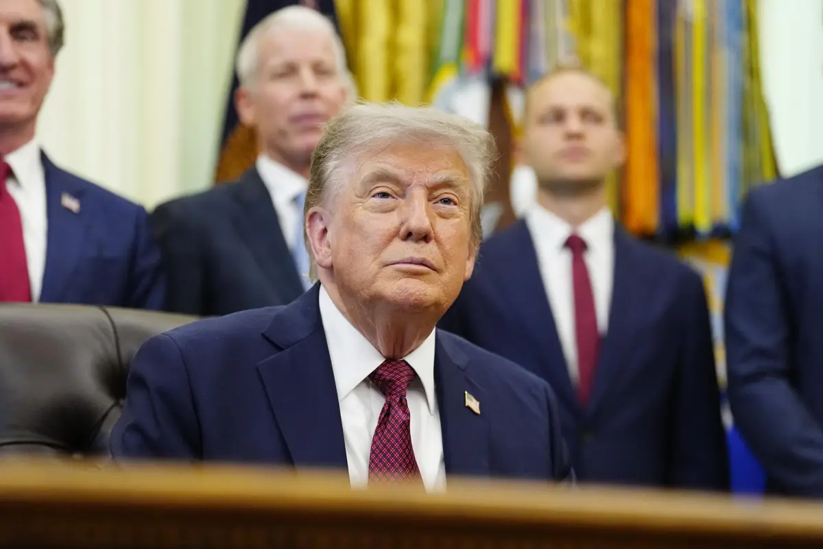 Donald Trump, presidente estadounidense, en la Oficina Oval, EFE