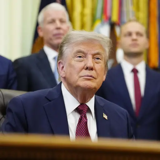 Donald Trump, presidente estadounidense, en la Oficina Oval ,EFE