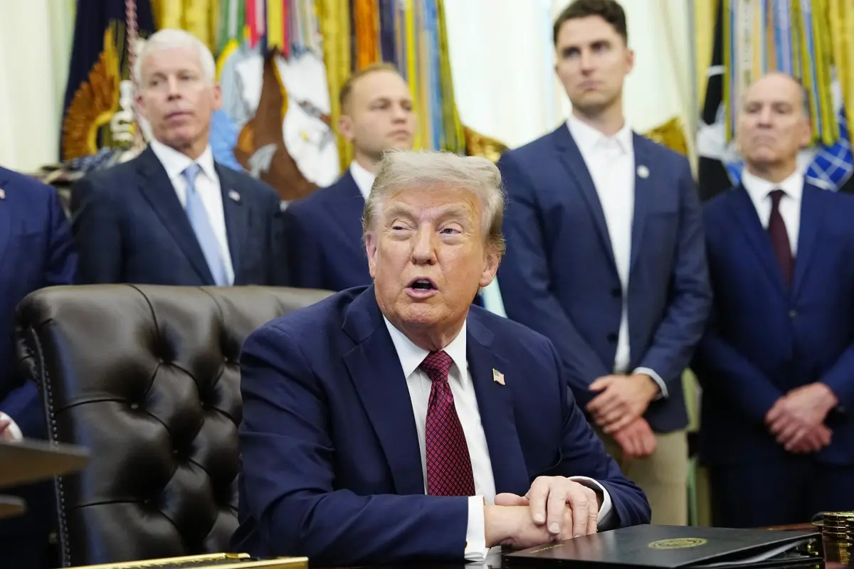 Donald Trump, presidente estadounidense, en la Oficina Oval, EFE