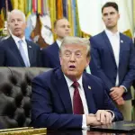Donald Trump, presidente estadounidense, en la Oficina Oval ,EFE