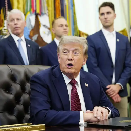 Donald Trump, presidente estadounidense, en la Oficina Oval ,EFE