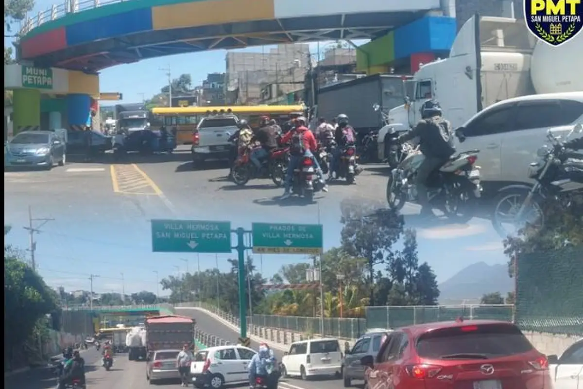 Bloqueos en diferentes puntos de San Miguel Petapa el miércoles, 22 de julio de 2026., PMT de San Miguel Petapa