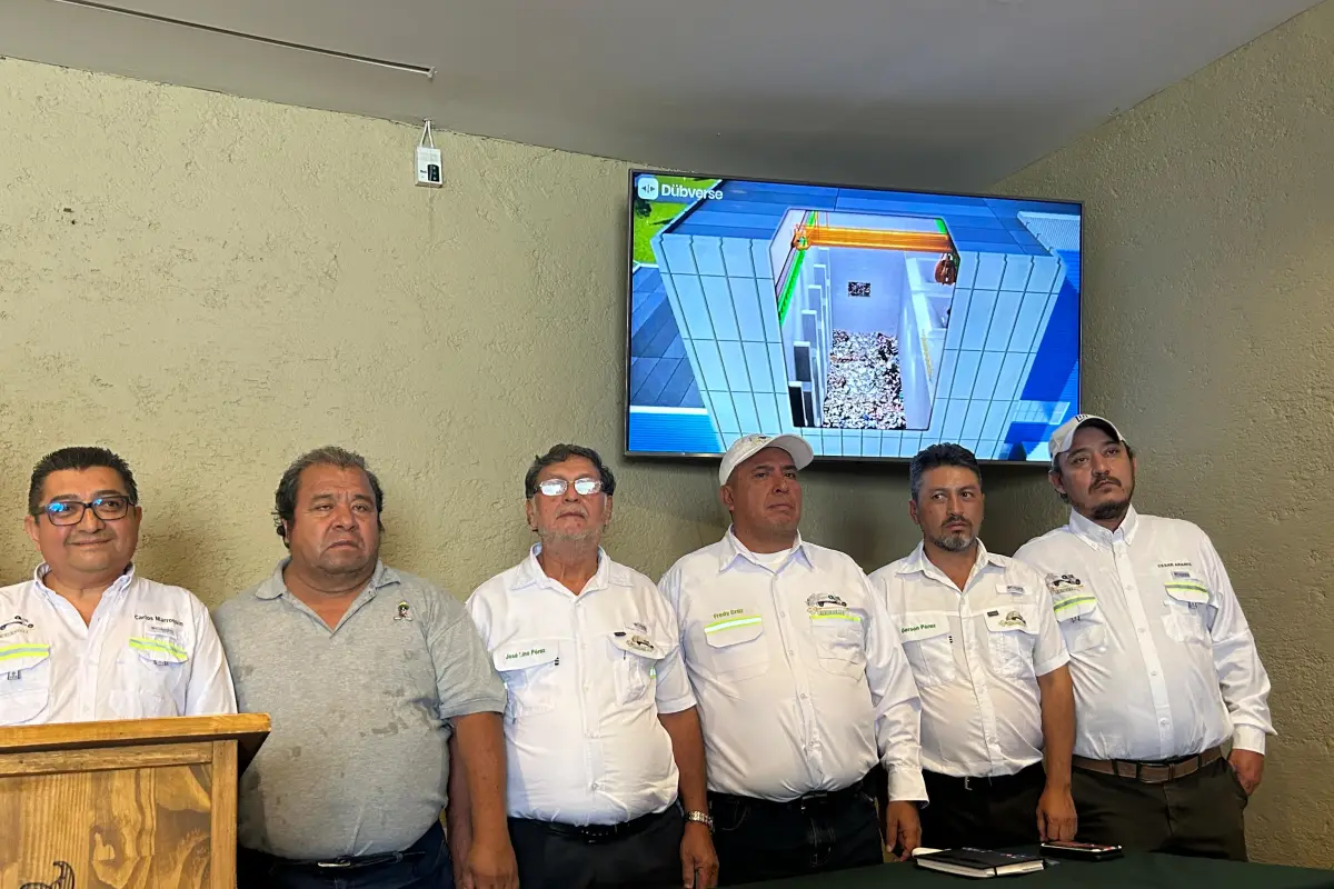 Representantes de la Gremial de Recolectores de Desechos Sólidos de Guatemala brindan conferencia de prensa el miércoles, 22 de julio de 2026., Omar Solís/Emisoras Unidas