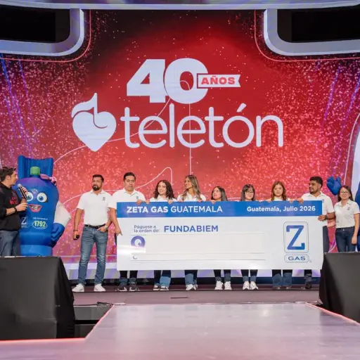 Zeta Gas donativo a Teletón Guatemala 2026 ,Cortesía