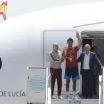 La Roja ya se encuentra en España para celebrar el Mundial - EFE
