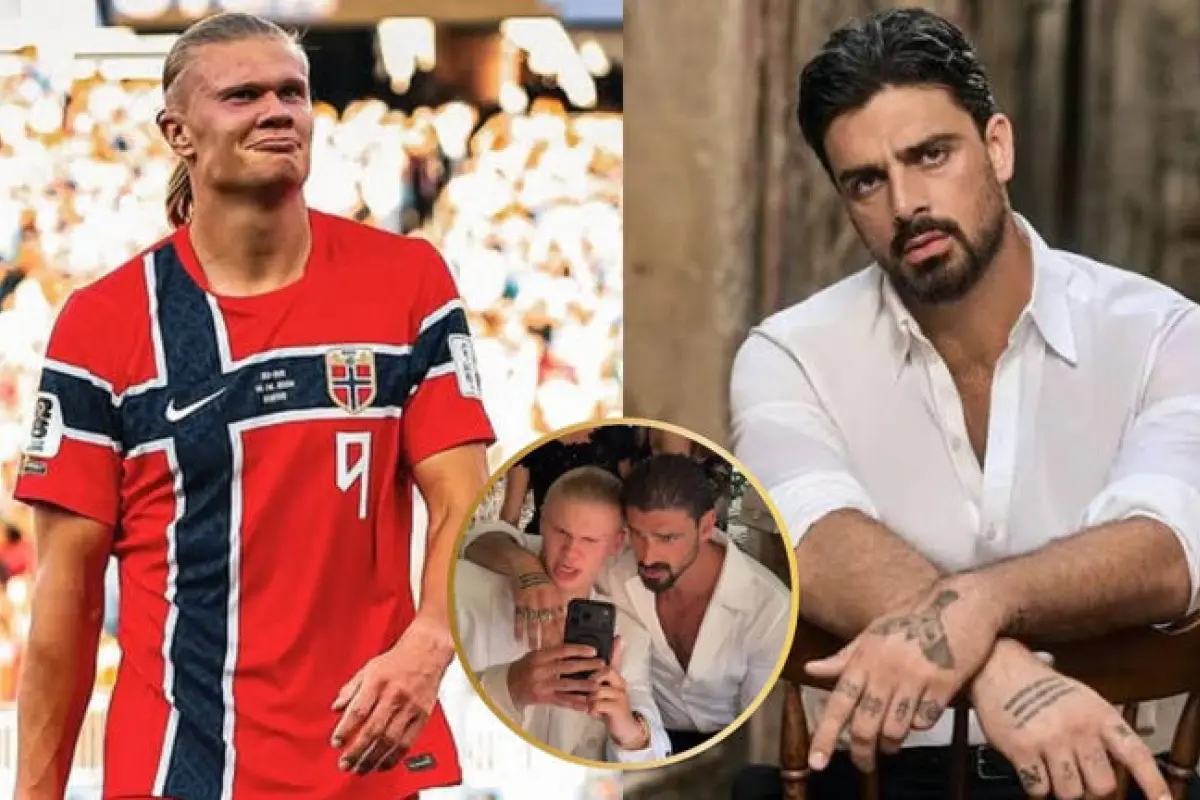 Erling Haaland y Michele Morrone, Instagram