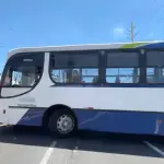 Taxistas bloquean paso en calzada Atanasio Tzul, zona 12t