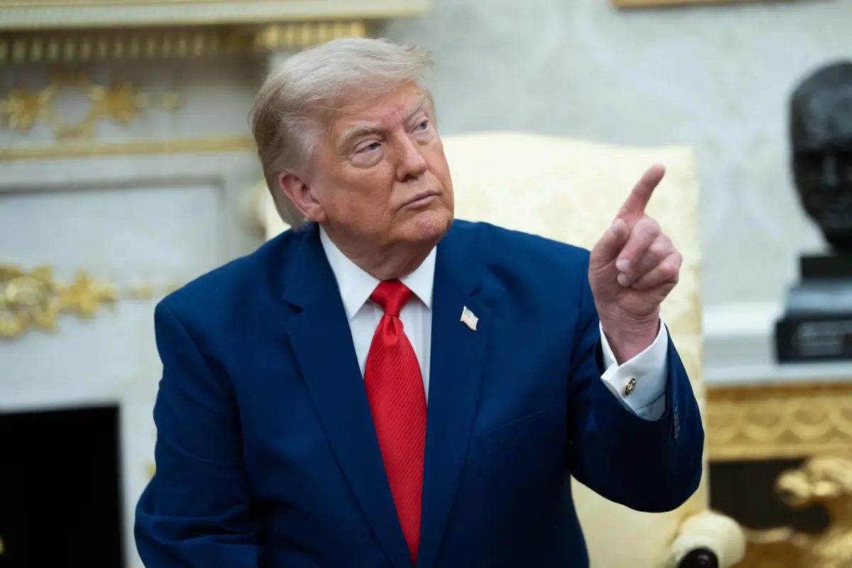 Donald Trump, presidente estadounidense, en la Oficina Oval, EFE