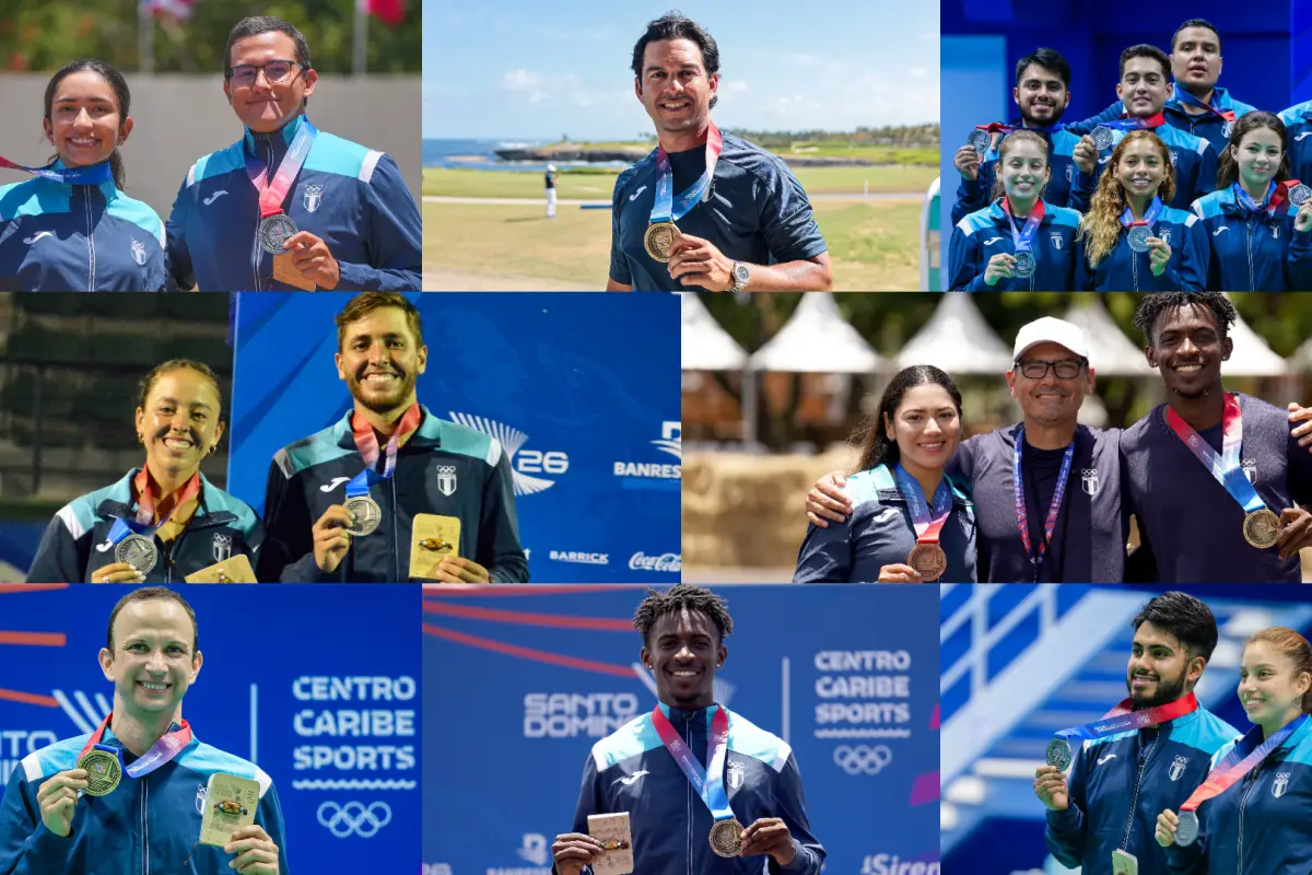 Atletas guatemaltecos con medallas en Juegos Centroamericanos y del Caribe 2026 