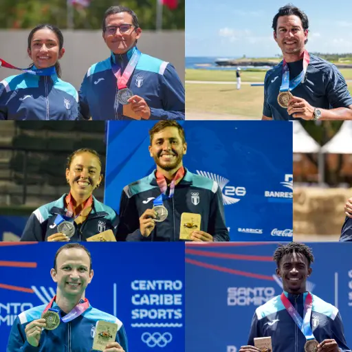 Atletas guatemaltecos con medallas en Juegos Centroamericanos y del Caribe 2026 