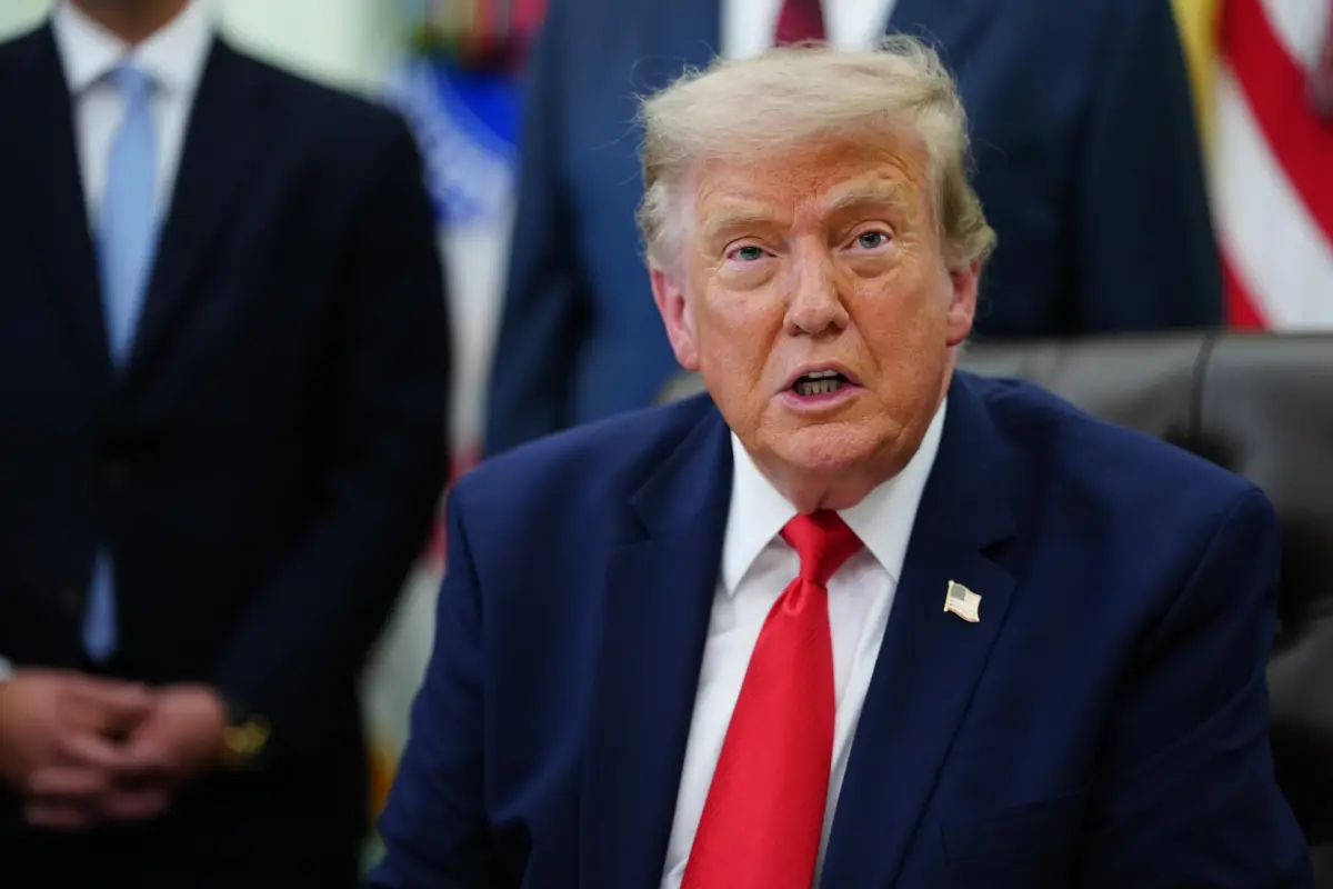 Donald Trump en rueda de prensa en la Casa Blanca, EFE