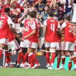 Celebración del Arsenal ante el Manchester City en la FA Community Shield - EFE