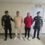 Ambos detenidos fueron delatados por el neviosismo, indicó la PNC. ,PNC de Guatemala.