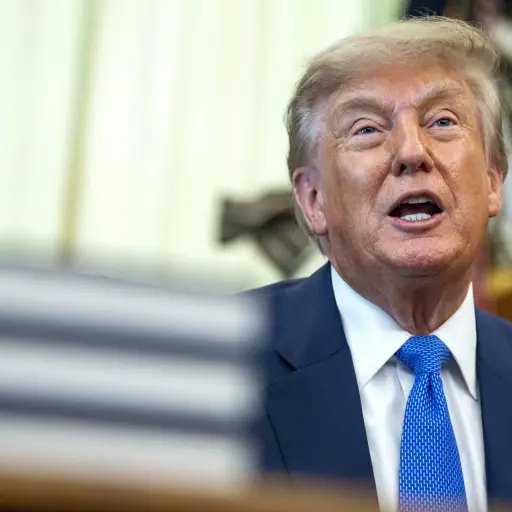Donald Trump en la Oficina Oval ,EFE