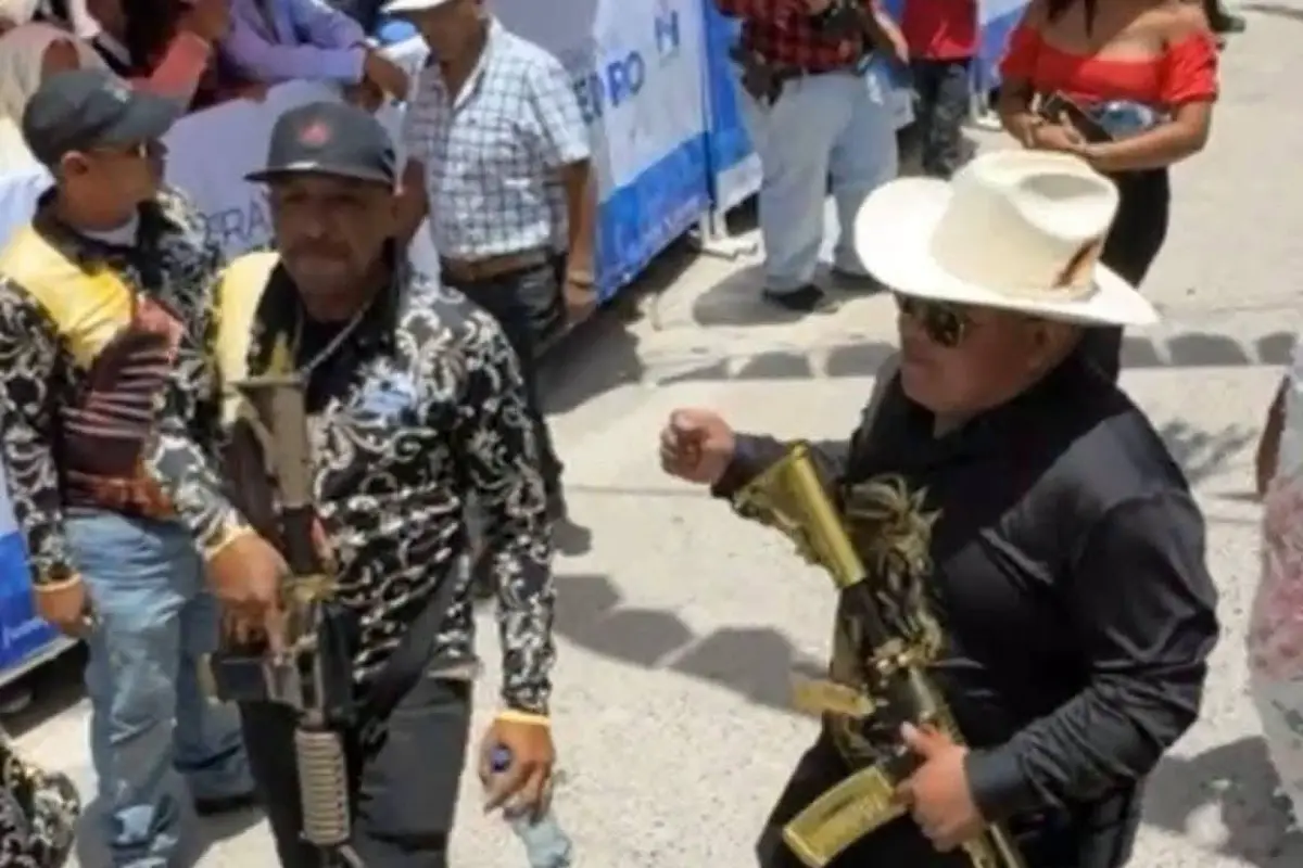 La portación y exhibición de armas de fuego está prohíbida., Captura de pantalla