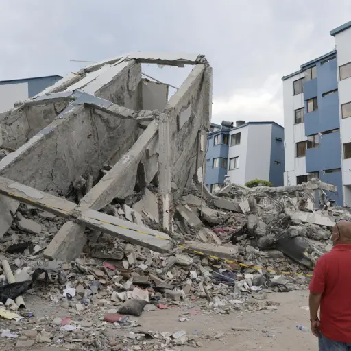 Un hombre observa edificaciones afectadas por el terremoto de magnitud 7,4 en Pereira (Colombia) , EFE/ Carlos Ortega