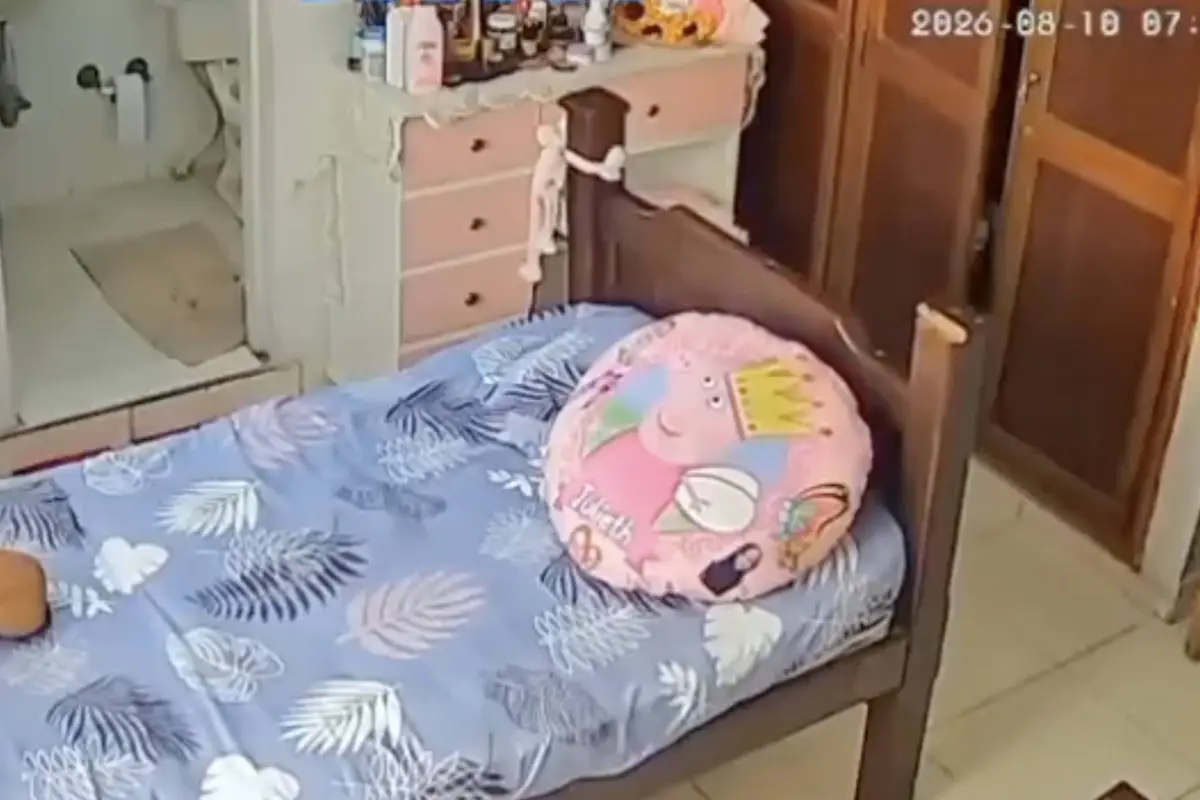 Video del terremoto en Colombia genera conmoción por una extraña figura captada dentro de una vivienda., Captura de pantalla video de X.