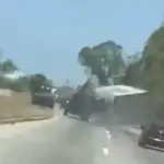 Así ocurrió el brutal accidente de un tráiler en la ruta al Atlántico. ,Captura de pantalla video de Facebook.