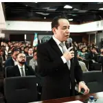 El magistrado de la CSJ, Estuardo Cárdenas, en una vista pública el martes 18 de agosto de 2026. ,Karla Marroquín/EU