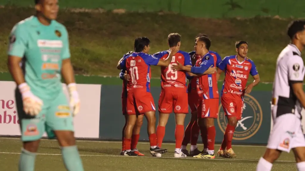 Celebración de Xelajú ante Diriangén en la Copa Centroamericana 2026 - Alex Meoño