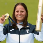 Adriana Ruano cuando ganó el oro olímpico en París 2024 