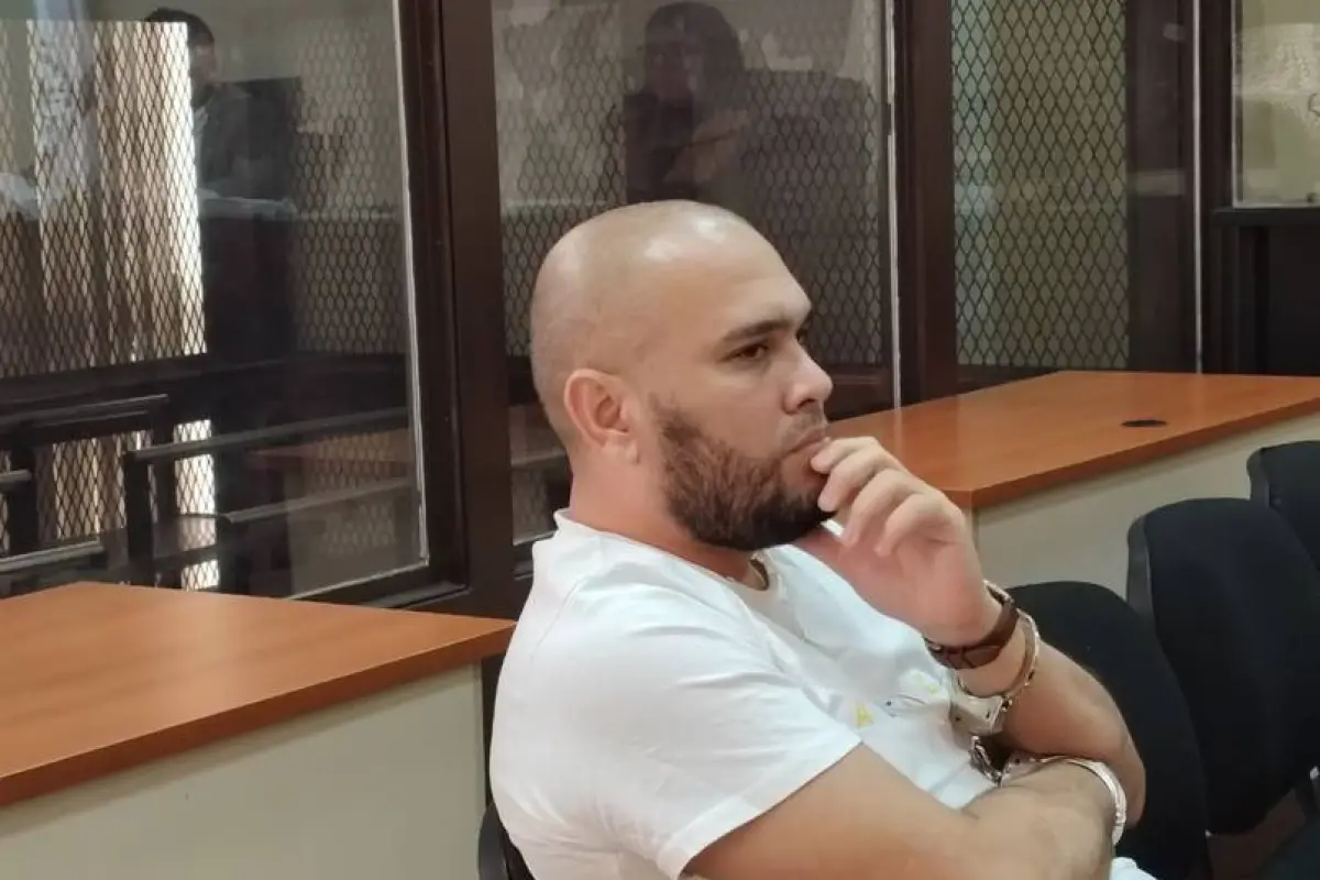Julio César Miranda, señalado en el caso La Línea, en audiecia el viernes 7 de agosto de 2026., Omar Solís/Emisoras Unidas